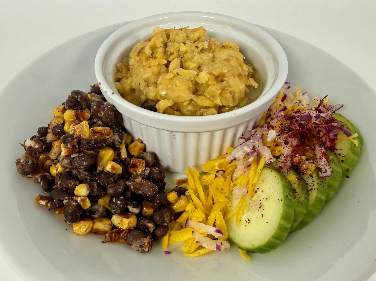 Mofongo with Garlic Vegetable Broth