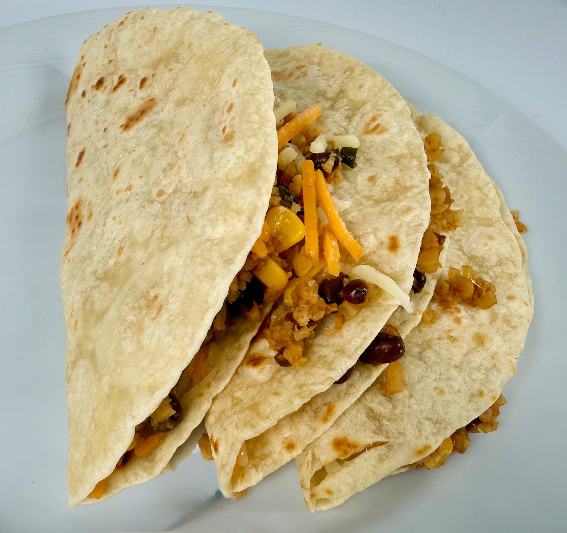 Veggie Soft Tacos with Corn