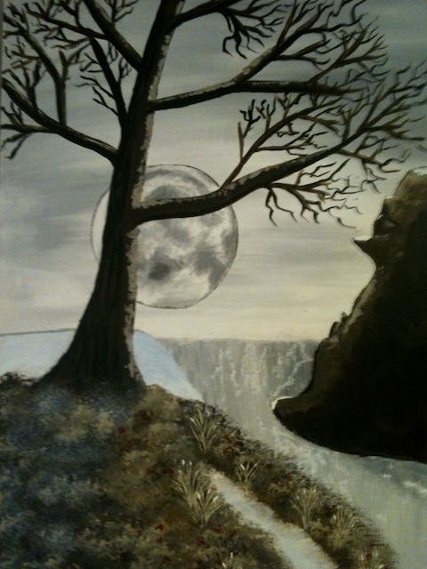 Albero al chiaro di luna